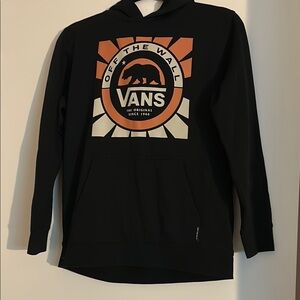 Vans Black and Orange Retro Sweatshirt